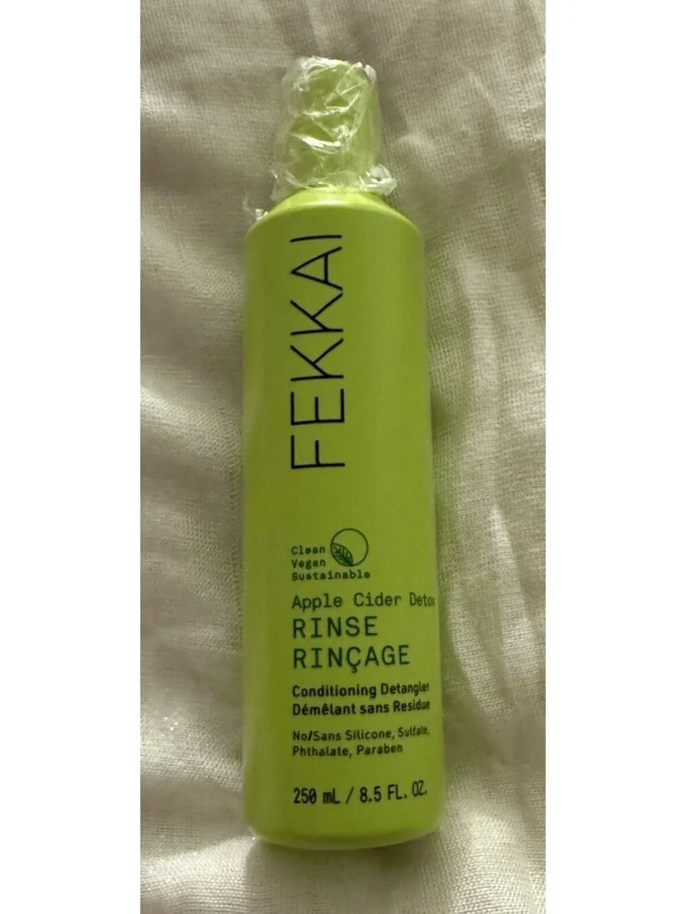 FEKKAI Apple Cider Detox Rinse Conditioning Detangler 8.5 oz NEW